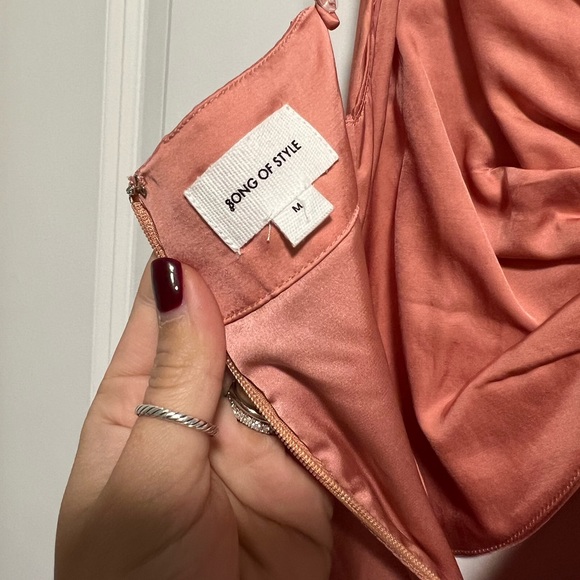 NWOT Song of Style Sela Midi Dress in Copper M - Picture 4 of 5